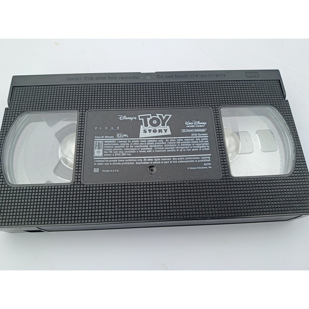 Disney Pixar Toy Story VHS Clamshell 1995 Movie Inserts Included Animated Film